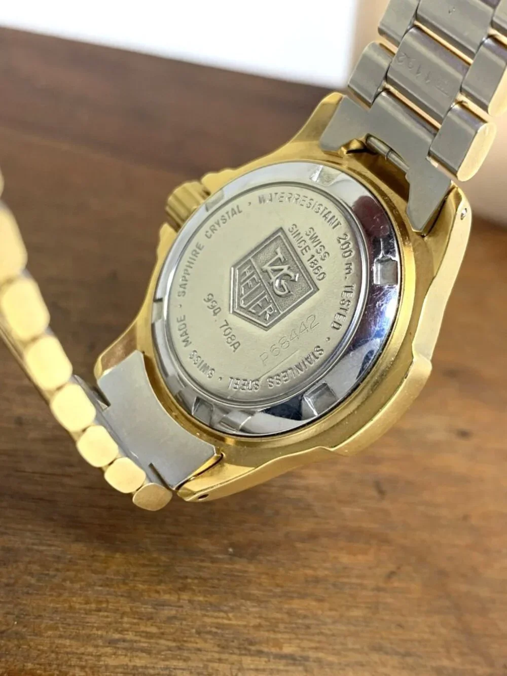 Tag Heuer Women's Watch 994.708A Swiss Quartz Gold Tone Stainless Steel 28mm